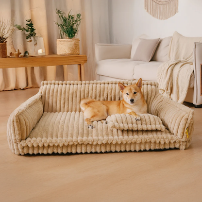 Grand coussin orthopédique moelleux et lavable pour chien, idéal pour canapé et lit - Rêve de sommeil