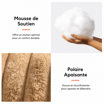 Grand coussin orthopédique moelleux et lavable pour chien, idéal pour canapé et lit - Rêve de sommeil