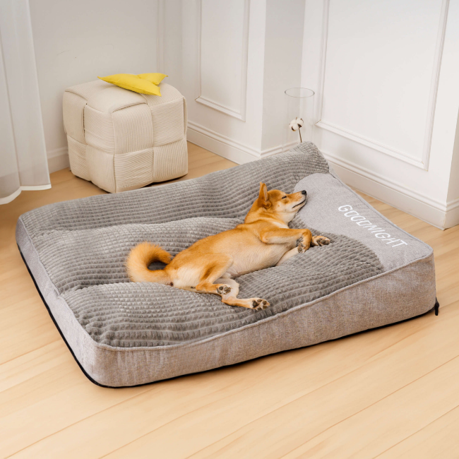 Grand coussin orthopédique extra doux et large résistant aux griffures