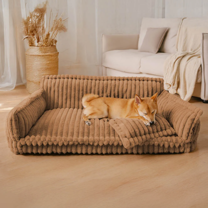 Grand coussin orthopédique moelleux et lavable pour chien, idéal pour canapé et lit - Rêve de sommeil