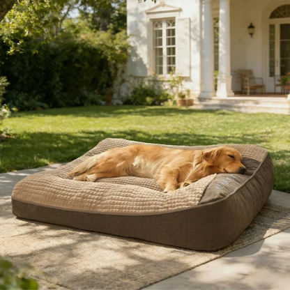Grand coussin orthopédique extra doux et large résistant aux griffures