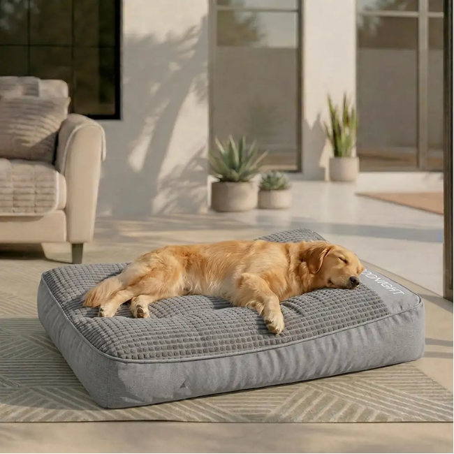 Grand coussin orthopédique extra doux et large résistant aux griffures