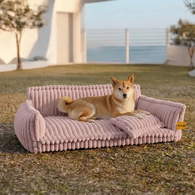 Grand coussin orthopédique moelleux et lavable pour chien, idéal pour canapé et lit - Rêve de sommeil