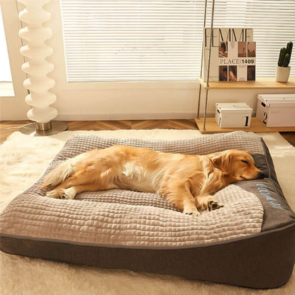 Grand coussin orthopédique extra doux et large résistant aux griffures