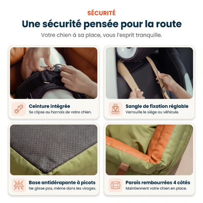 Siège auto pour chien