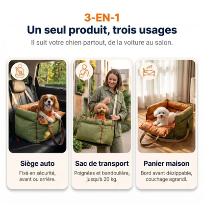Siège auto pour chien