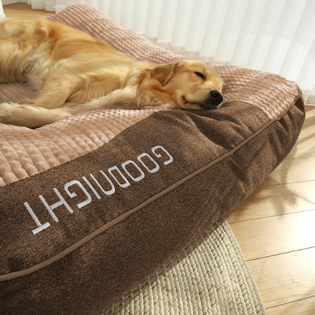 Grand coussin orthopédique extra doux et large résistant aux griffures