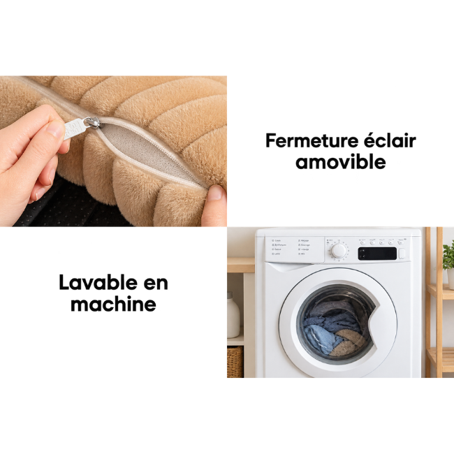 Grand coussin orthopédique moelleux et lavable pour chien, idéal pour canapé et lit - Rêve de sommeil