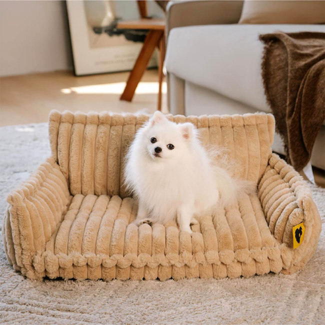 Grand coussin orthopédique moelleux et lavable pour chien, idéal pour canapé et lit - Rêve de sommeil