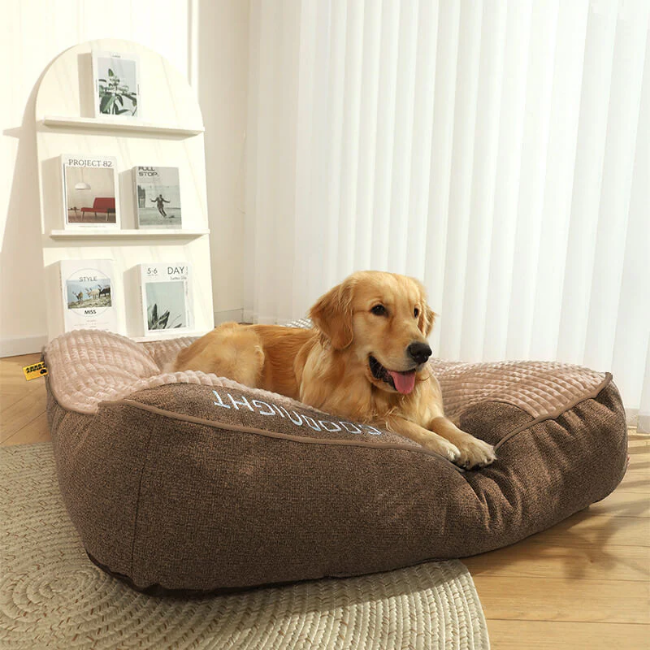 Grand coussin orthopédique extra doux et large résistant aux griffures