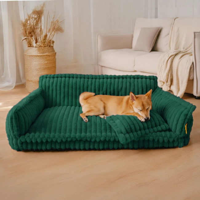 Grand coussin orthopédique moelleux et lavable pour chien, idéal pour canapé et lit - Rêve de sommeil